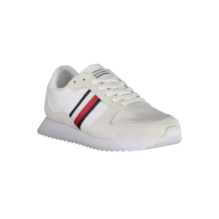 Biały Sneaker z Poliestru Tommy Hilfiger