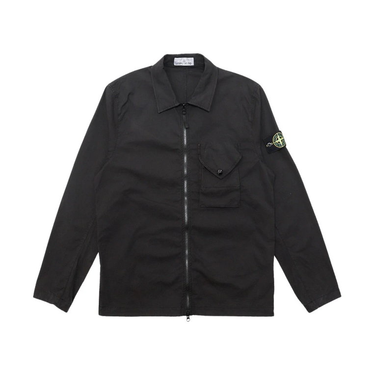 11010 Overshirt V0029 Nero Stone Island