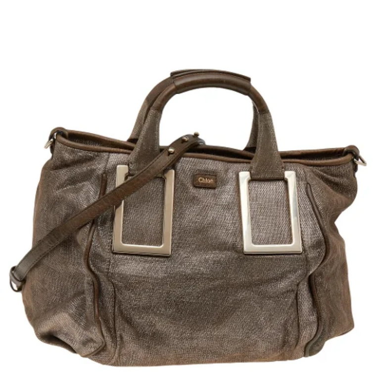 Pre-owned Suede handbags Chloé Pre-owned