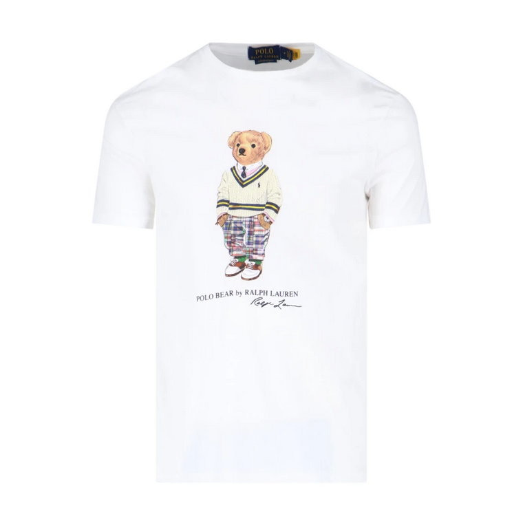 Biała Koszulka Kolekcja Ralph Lauren