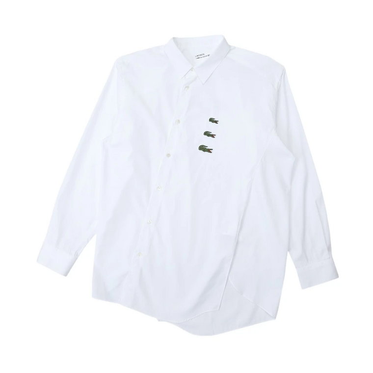 Lacoste Męska koszula tkana Biała Comme des Garçons