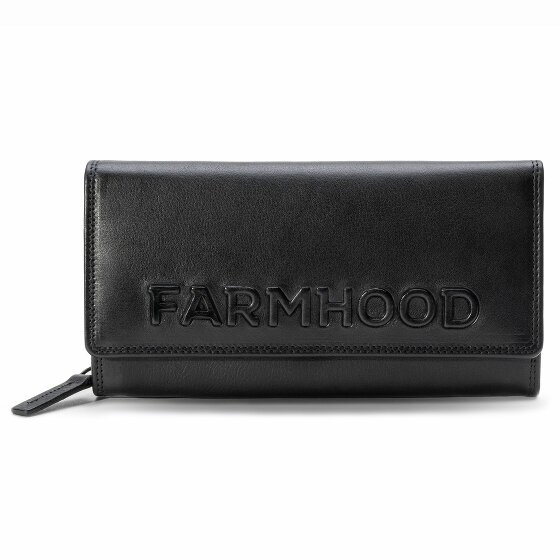 Farmhood Memphis Portfel Ochrona RFID Skórzany 19 cm black