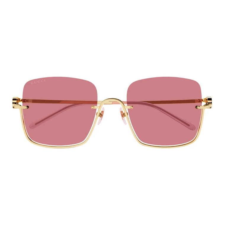 Okulary przeciwsłoneczne w kolorze złoto/jasny róż Gucci