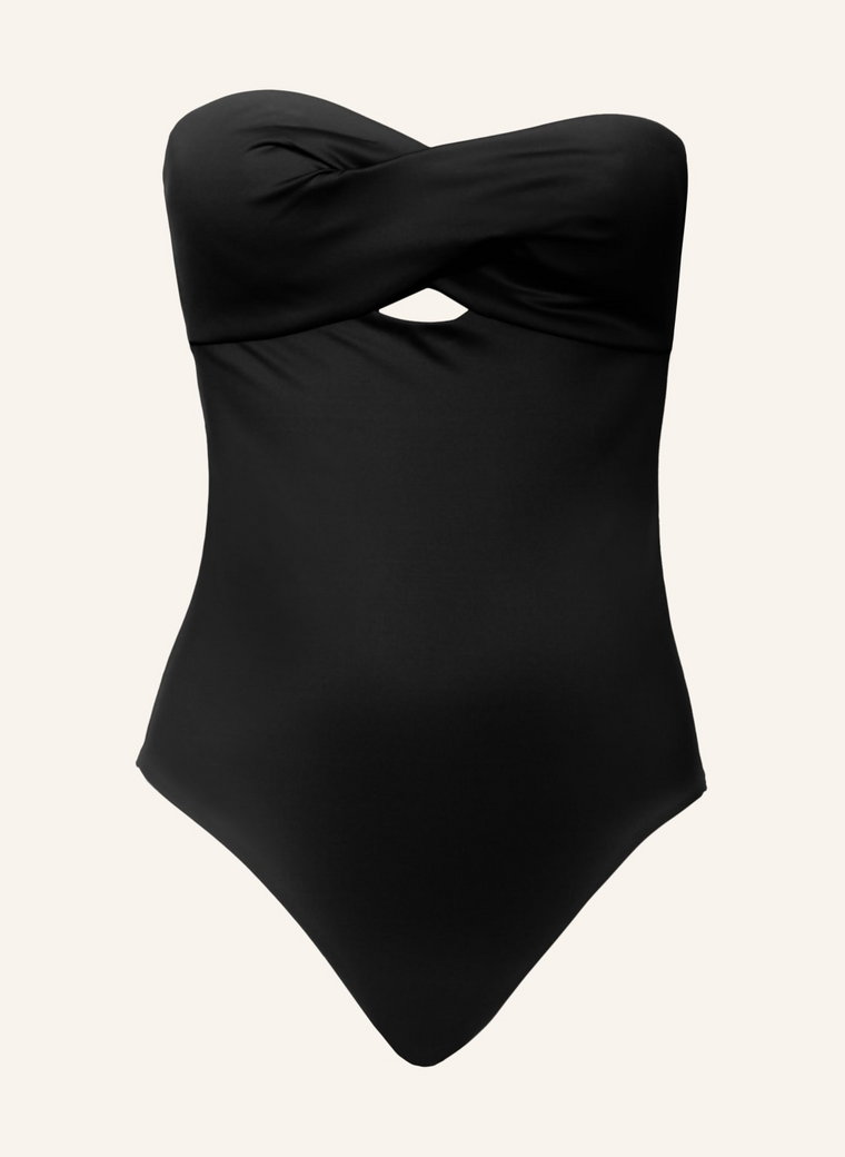 Calvin Klein Strój Kąpielowy Bandeau Structured Twist schwarz