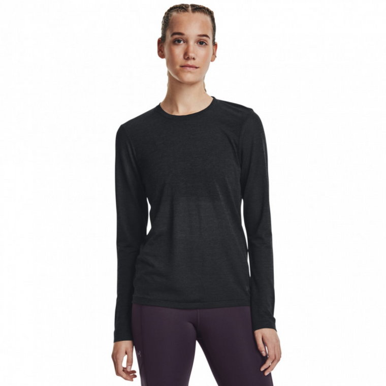 Damski longsleeve do biegania Under Armour UA Seamless Stride LS - czarny