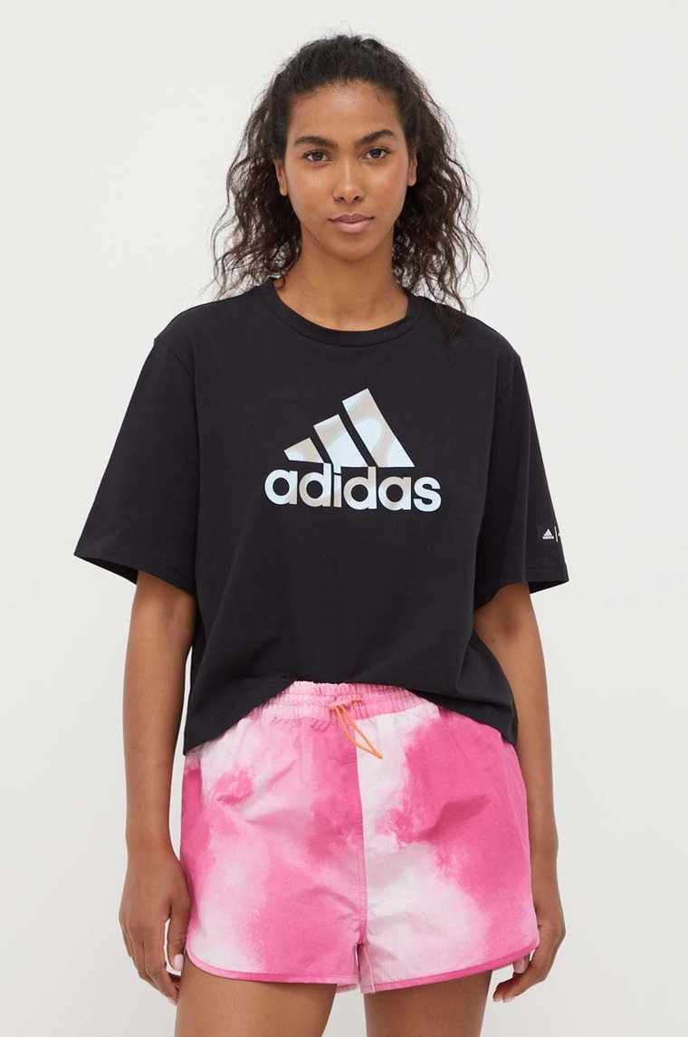 adidas Performance t-shirt bawełniany x MARIMEKKO kolor czarny