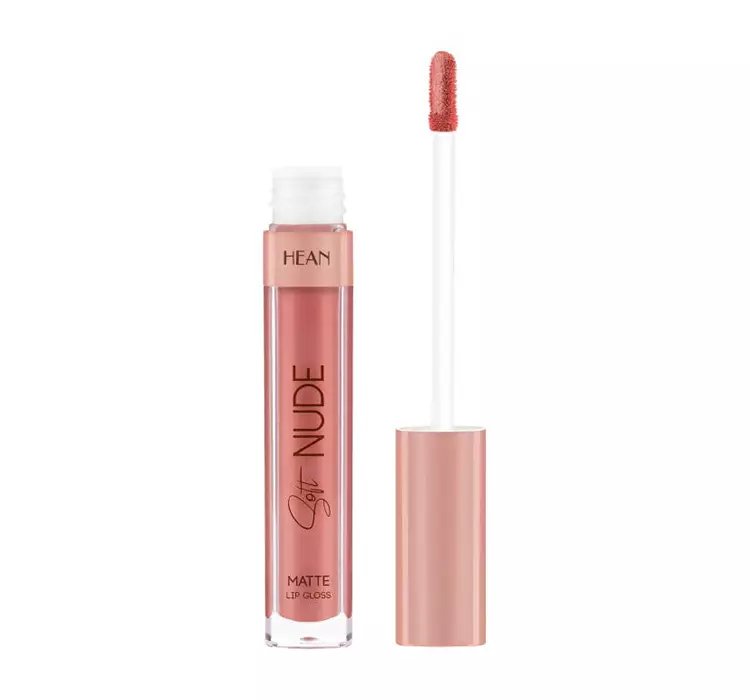 HEAN SOFT NUDE LIP GLOSS MATOWY BŁYSZCZYK DO UST 63 YUMMY NUDE 6ML