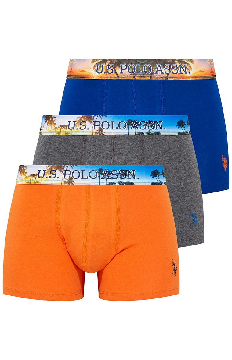 80434 3-pack bawełnianych bokserek męskich, Kolor multicolour, Rozmiar S, U.S. POLO ASSN