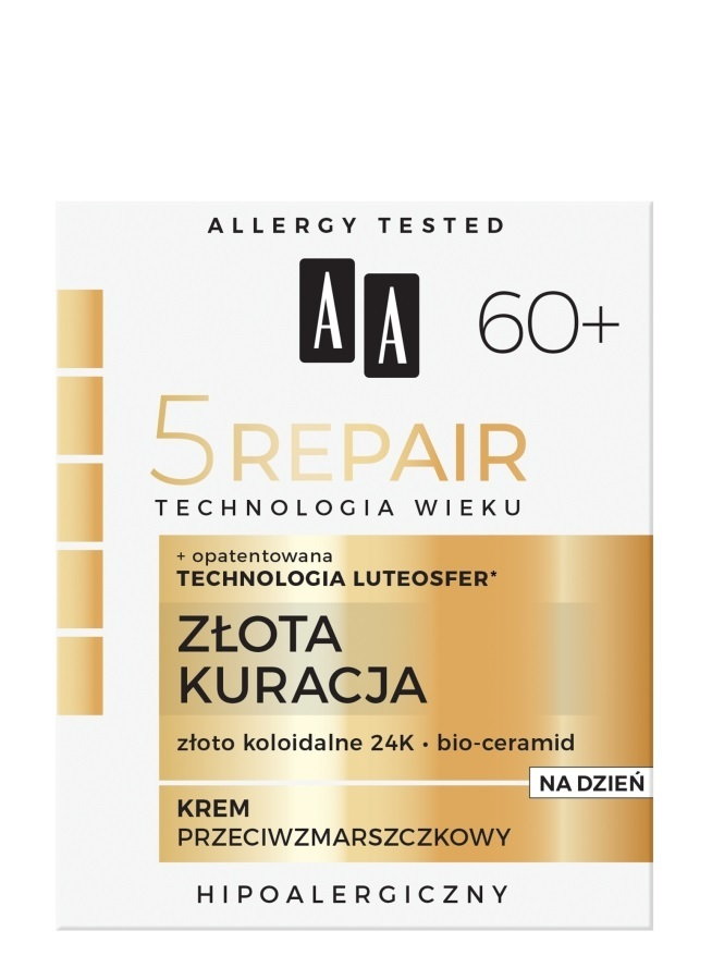 AA Technologia Wieku 5Repair 60+ Złota Kuracja krem przeciwzmarszczkowy