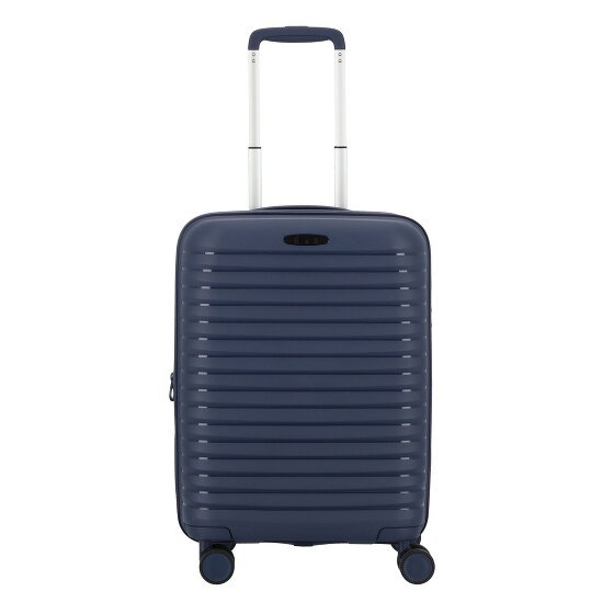 d&n Travel Line 4500 4 kółka Walizka kabinowy S 55 cm z plisą rozprężną darkblue