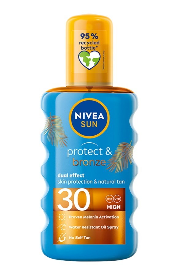 Nivea Sun Protect&Bronze - Olejek w sprayu aktywujący naturalną opaleniznę SPF30 200 ml