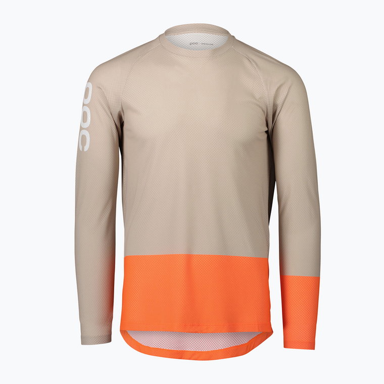 Longsleeve rowerowy męski POC MTB Pure light sandstone beige/zink orange