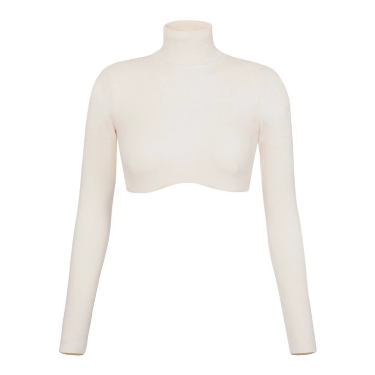 Wełniany Crop Top - Rozmiar 44 (Włoski 40) Elisabetta Franchi