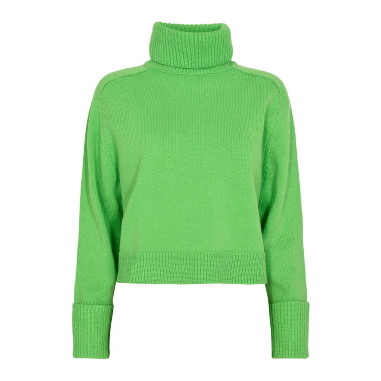 Vibrant Green Mero Crop Sweter Co'Couture