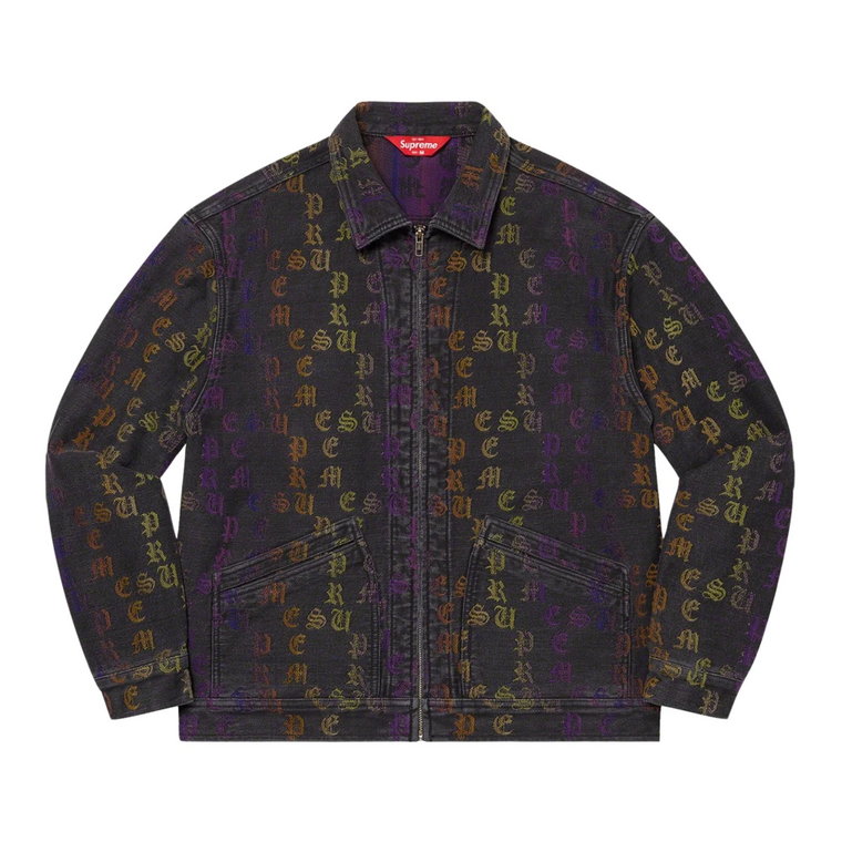 Gradient Jacquard Denim Work Jacket Supreme