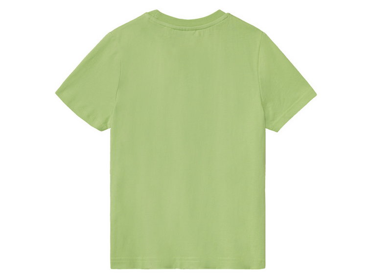 T-shirty chłopięce, bawełniane, z postaciami z bajek, 2 sztuki (134/140, Szary/zielony, wzór Świnka Peppa)