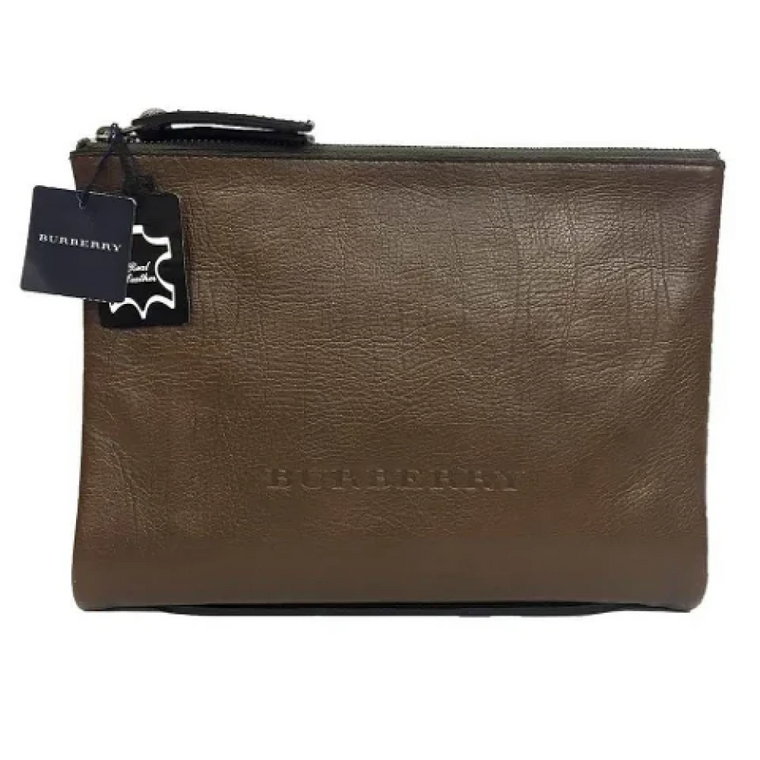 Pre-owned Leather pouches Burberry Vintage