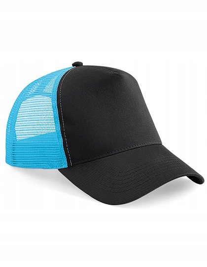 Czapka Z Daszkiem Snapback Trucker Black/surf Blue