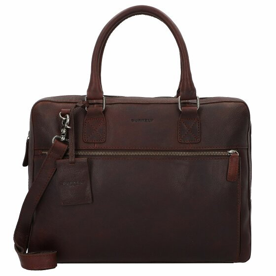 Burkely Antique Avery Briefcase Leather 38 cm Komora na laptopa brown