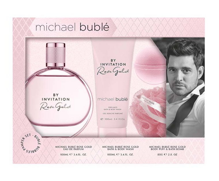 Michael Buble By Invitation Rose Gold 100ml Gift Set