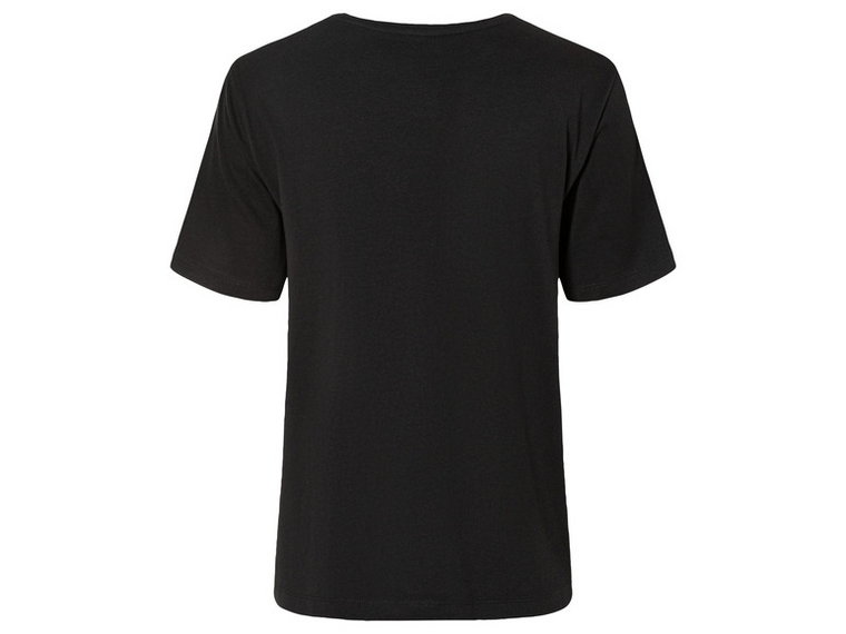 esmara T-shirt damski z bawełny (XS (32/34), Czarny)