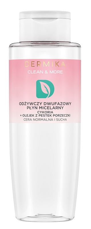 Dermika Clean & More Odżywczy dwufazowy płyn micelarny do cery normalnej i suchej 400 ml