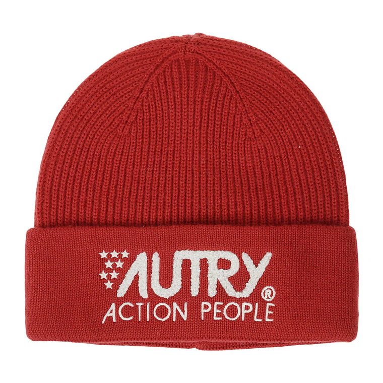 Sportowy Unisex Beanie z nadrukiem logo Autry