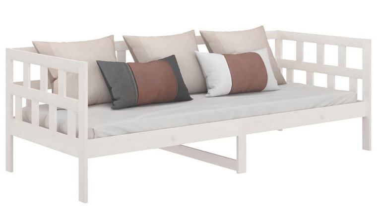 Białe łóżko młodzieżowe z drewna 90x200 - Sonja 4X