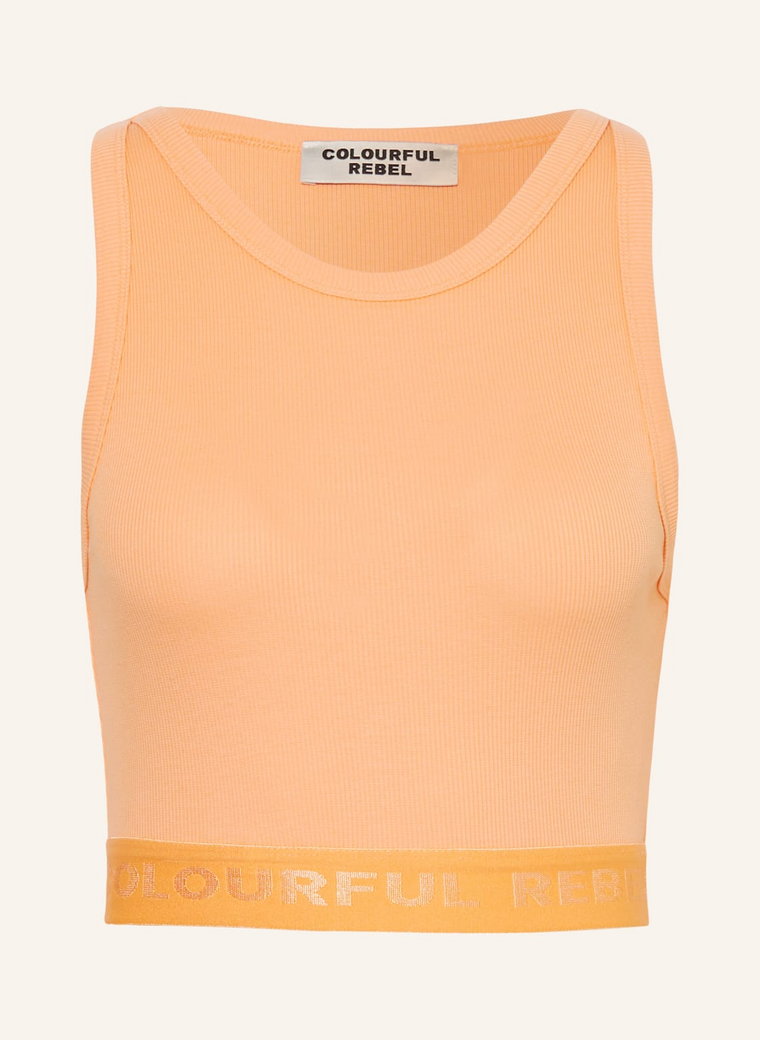 Colourful Rebel Krótki Top Danica orange