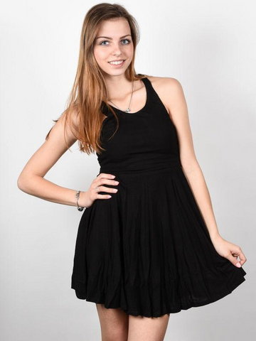 Element RANIA black krótkie sukienki - S