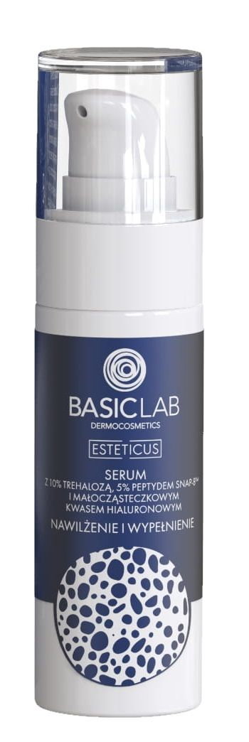 Basiclab Dermocosmetics Esteticus - Serum 10% Trehaloza , 5% Peptyd Snap-8, Kwas Hialuronowy 30ml