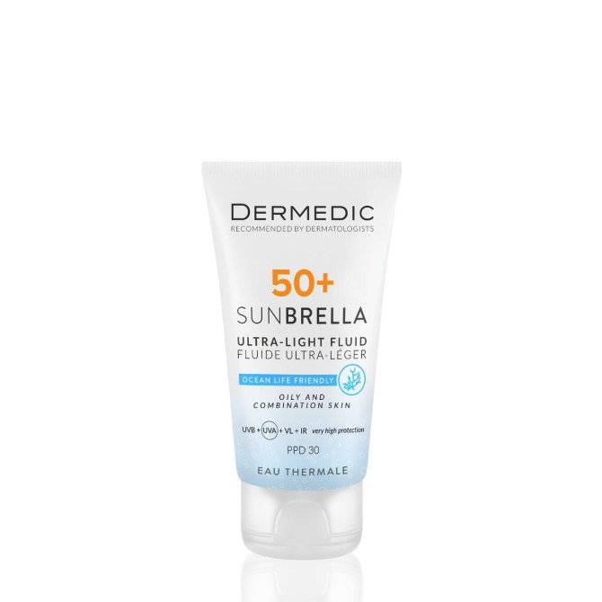 DERMEDIC SUNBRELLA Ultralekki Krem Ochronny SPF50+ Dla Skóry Tłustej i Mieszanej - 40ml