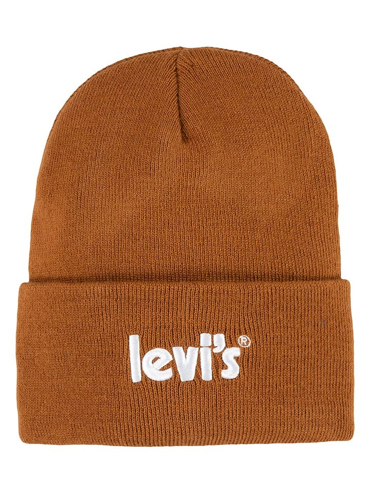 Levi's Kids Czapka w kolorze jasnobrązowym