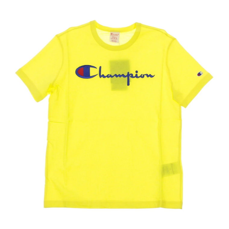 Żółta Crewneck Tee Shirt Champion