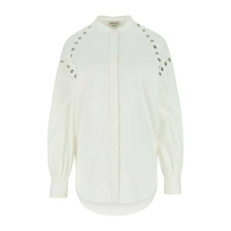 Klasyczna Biała Koszula Poplinowa Alexander McQueen