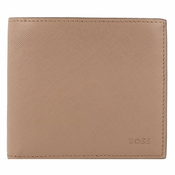 Boss Jaimie Portfel Skórzany 11 cm medium beige