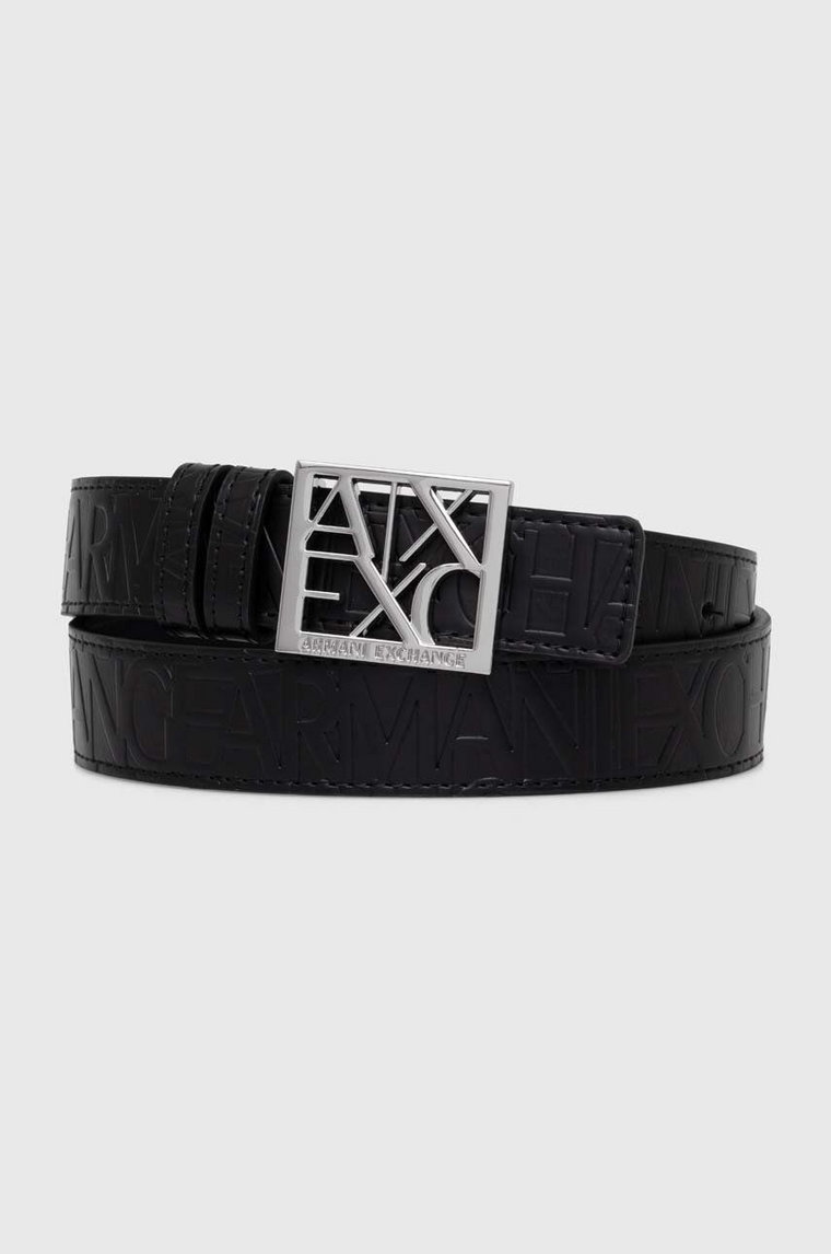 Armani Exchange pasek dwustronny damski kolor czarny 941179 CC793