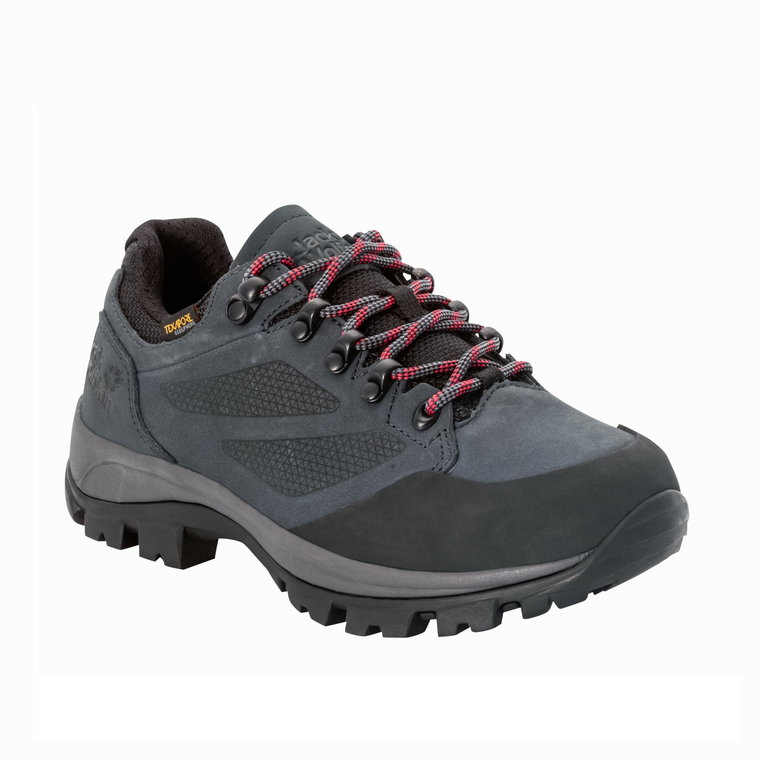 Buty damskie trekkingowe Jack Wolfskin REBELLION TEXAPORE LOW W grey / red - 36