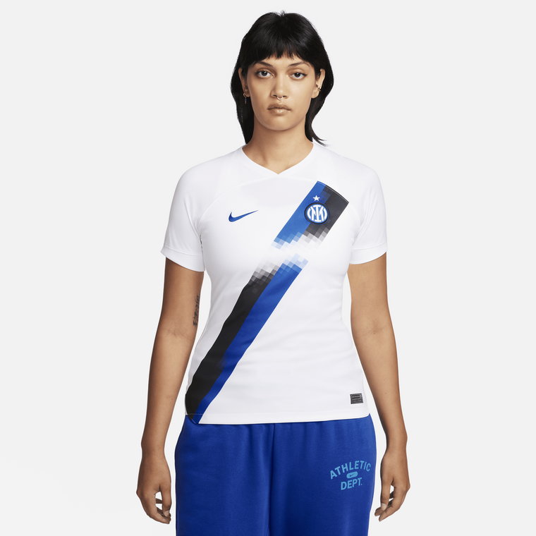 Damska koszulka piłkarska Nike Dri-FIT Inter Mediolan Stadium 2023/24 (wersja wyjazdowa) - Biel