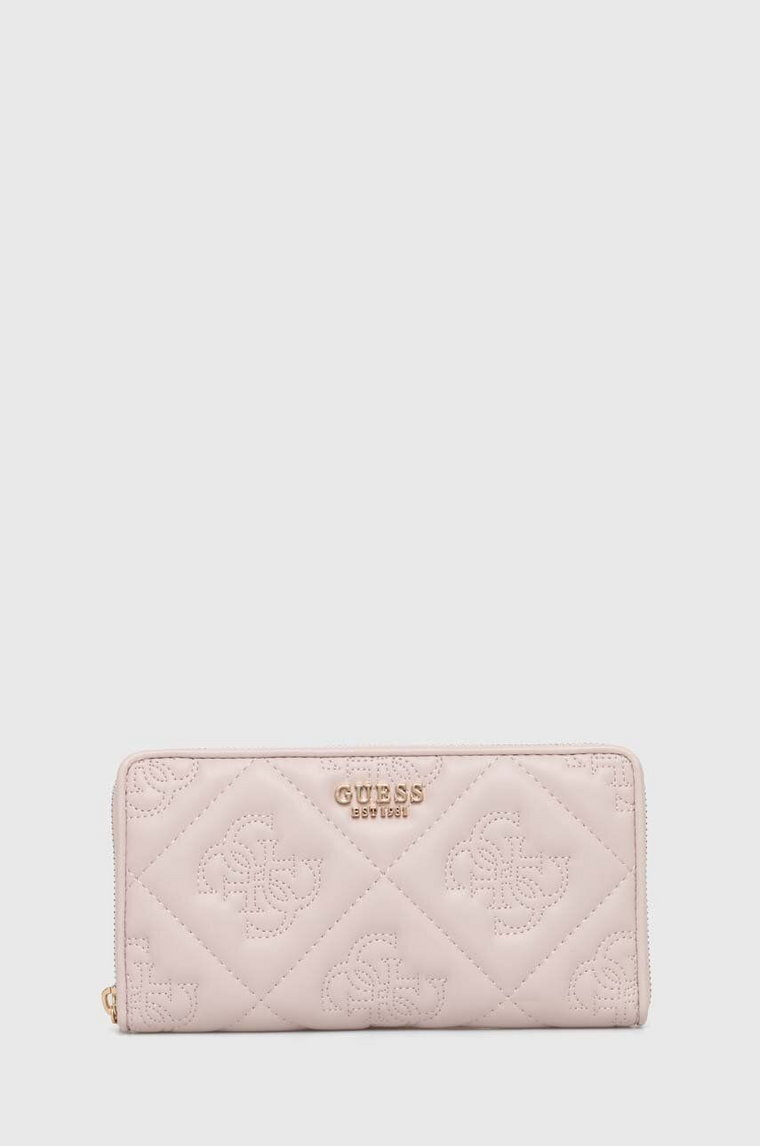 Guess portfel MARIEKE damski kolor różowy SWQM92 29630