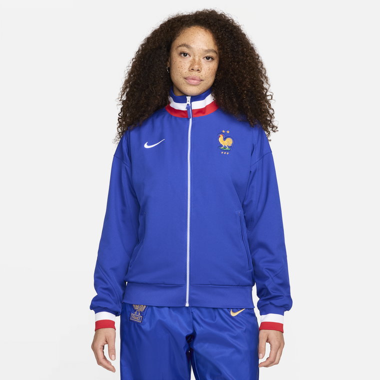 Damska kurtka piłkarska Nike Dri-FIT FFF Strike (wersja domowa) - Niebieski