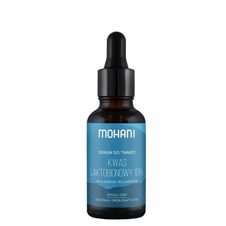 Mohani Rozjaśniające serum do twarzy z kwasem laktobionowym 10% 30 ml