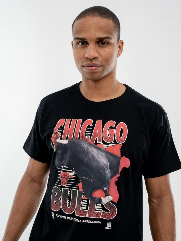 Koszulka Z Krótkim Rękawem Mitchell & Ness Chicago Bulls NBA Scenic Czarna