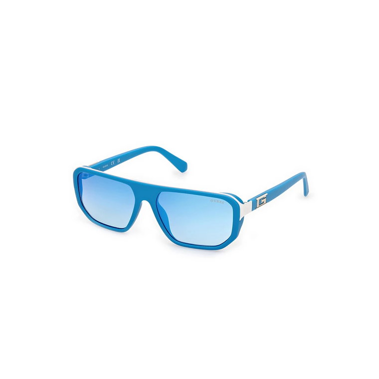 Niebieskie Lustro Okulary Guess