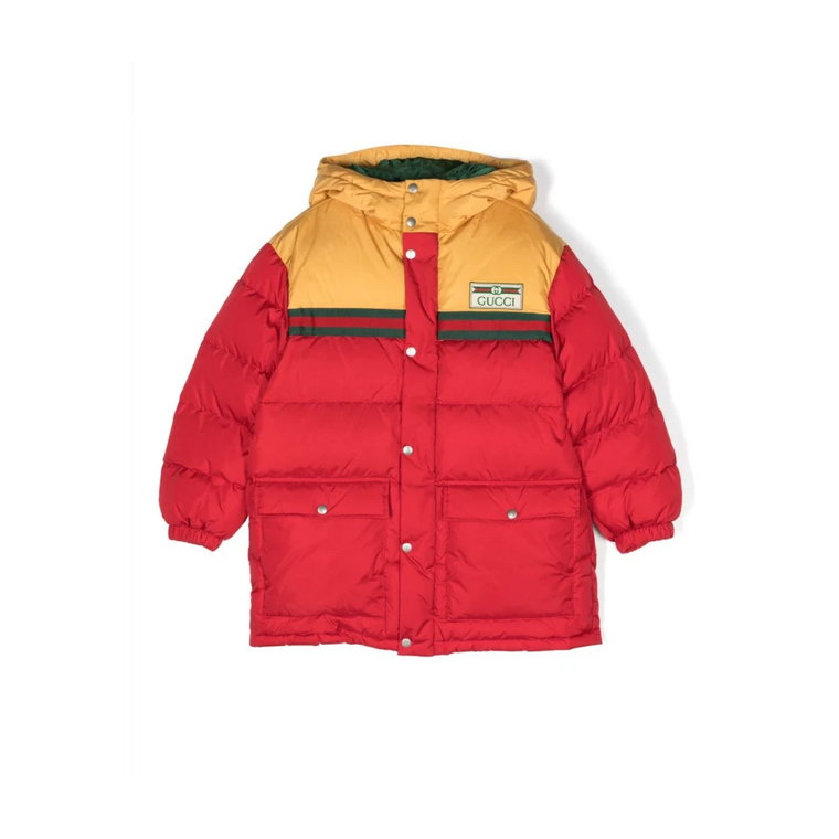 Klasyczna kurtka z kapturem na zimę dla chłopców Gucci