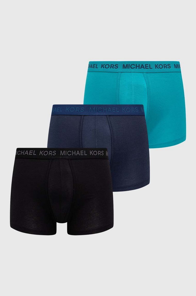 Michael Kors bokserki 3-pack męskie kolor turkusowy