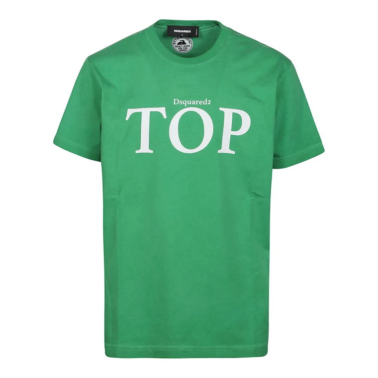 Ultramaryna Zielona Cool Fit T-Shirt Dsquared2
