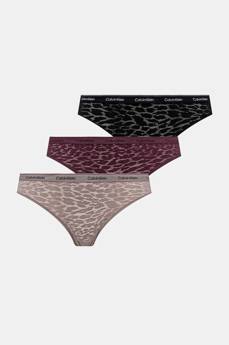 Calvin Klein Underwear brazyliany 3-pack z koronki 000QD5225E