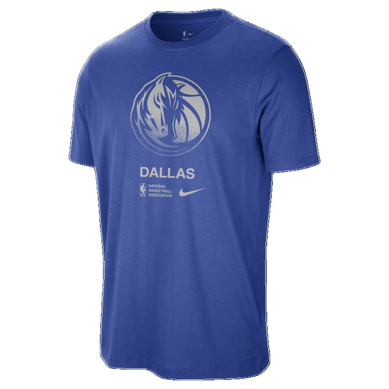 T-shirt męski Nike NBA Dallas Mavericks Courtside - Niebieski