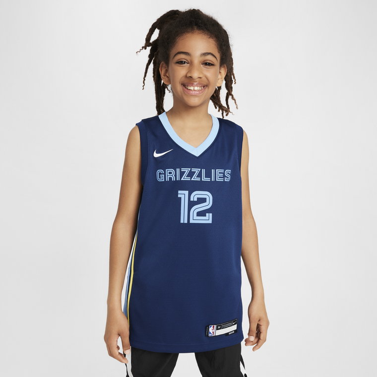 Koszulka dla dużych dzieci Dri-FIT NBA Swingman Ja Morant Memphis Grizzlies 2022/23 Icon Edition - Niebieski